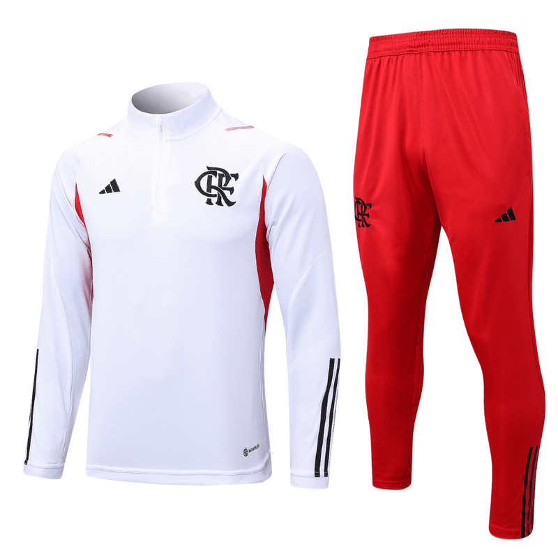 Conjunto de Treino Frio Branco Flamengo