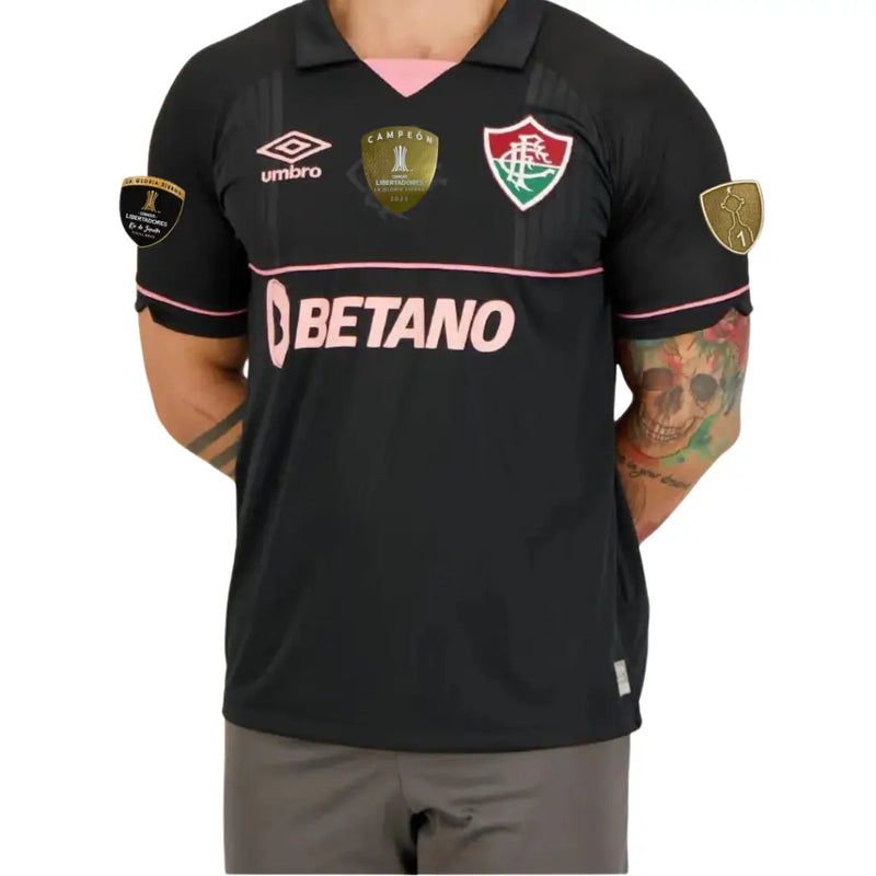 Camisa Goleiro Preta Patchs Campeão Libertadores 2023