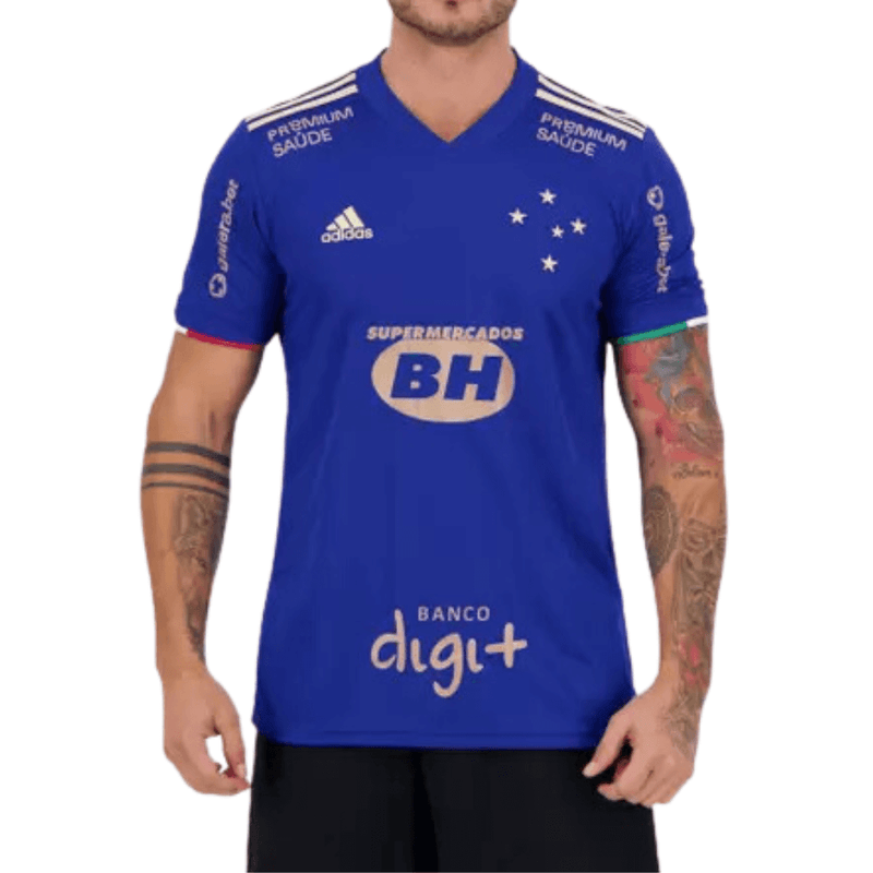 Camisa Cruzeiro 21/22 Centenário Azul Patrocinadores