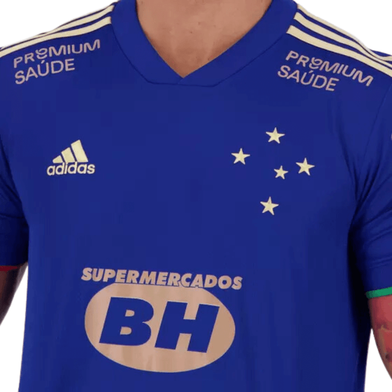 Camisa Cruzeiro 21/22 Centenário Azul Patrocinadores