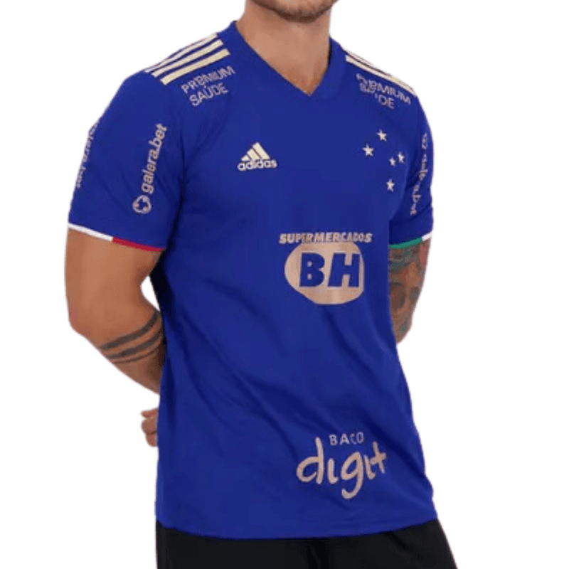 Camisa Cruzeiro 21/22 Centenário Azul Patrocinadores