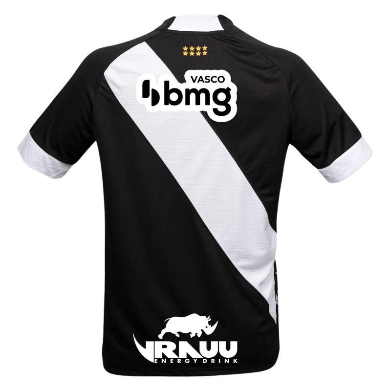 Camisa Vasco da Gama I 22/23 Preto com Patrocinadores - Masculino