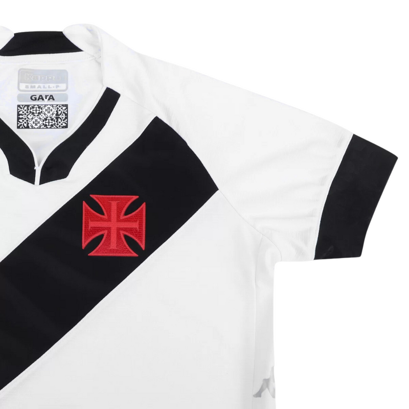 Camisa Vasco Away 22/23 Torcedor Kappa Masculina - Branco