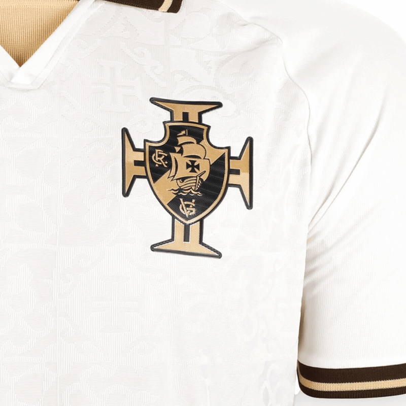 Camisa Vasco da Gama III Creme Masculino - Torcedor 2022/23