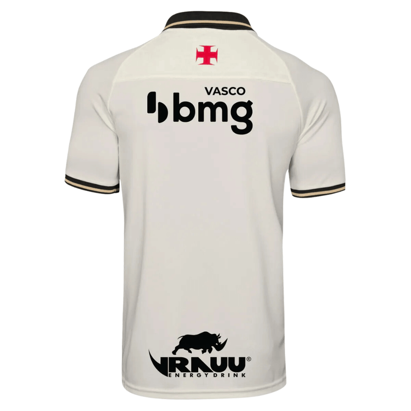 Camisa Vasco da Gama III Creme com Patrocinadores - Masculino