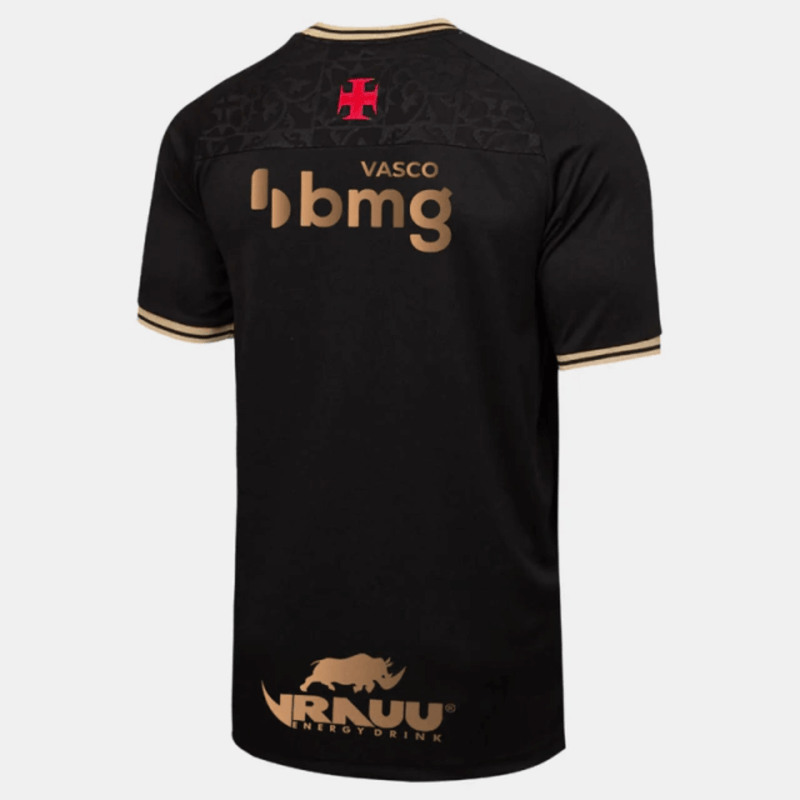 Camisa Vasco da Gama III Preto com Patrocinadores - Masculino