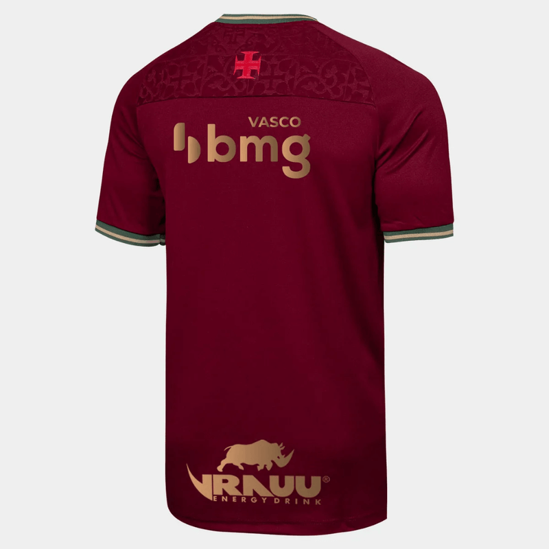 Camisa Vasco da Gama III Vinho com Patrocinadores - Masculino